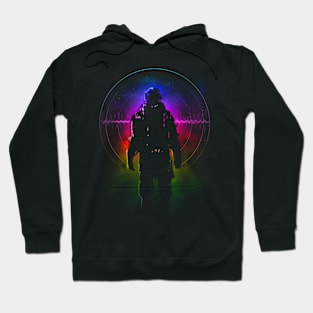 Music in Space (Rainbow Colors) Hoodie